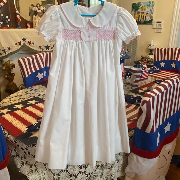Shrimp & Grits Smocked Girls Dress size 5 - Picture 12 of 15